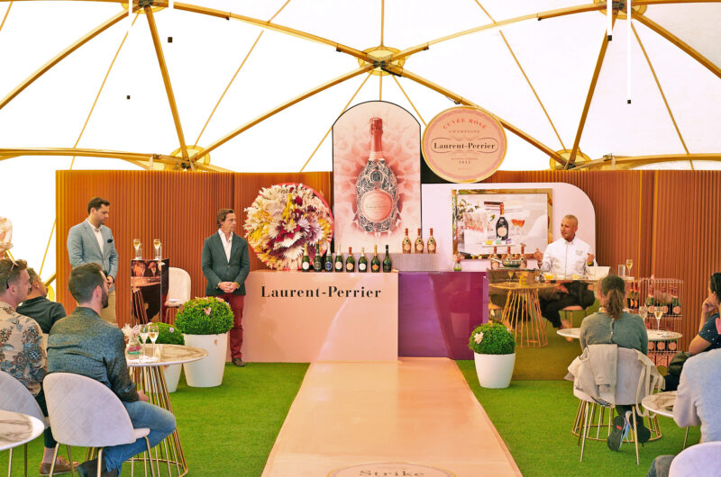 Laurent-Perrier champagne tasting event tent